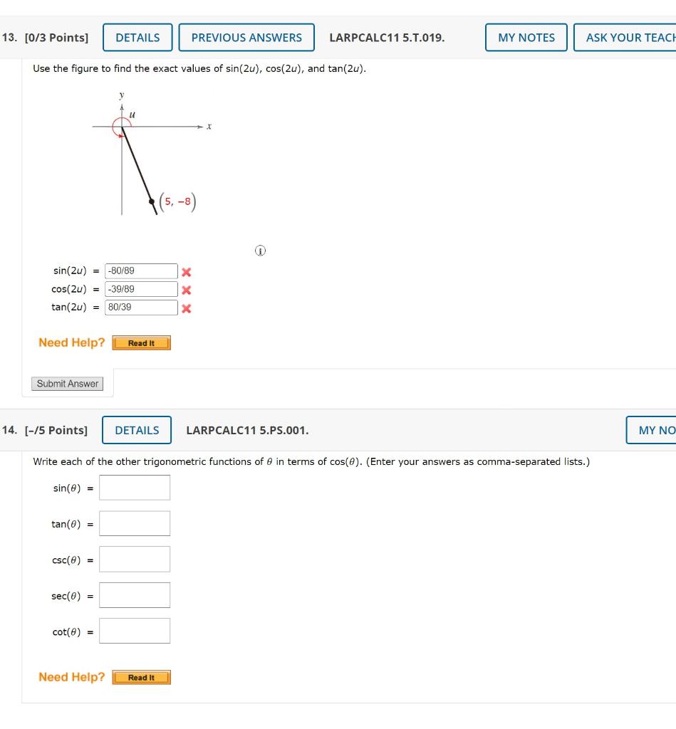 Solved Points Details Previous Answers Larpcalc Chegg