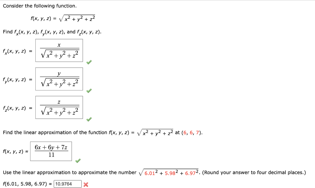 Solved Consider The Following Function F X Y Z X2 Y2 Chegg