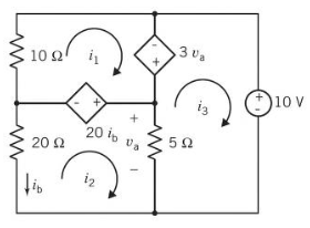 Solved Kvl Mesh Kvl Mesh I I I Va Ib Equation Chegg