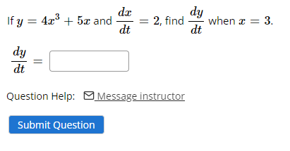 Solved If Y X X And Dtdx Find Dtdy When X Dtdy Chegg