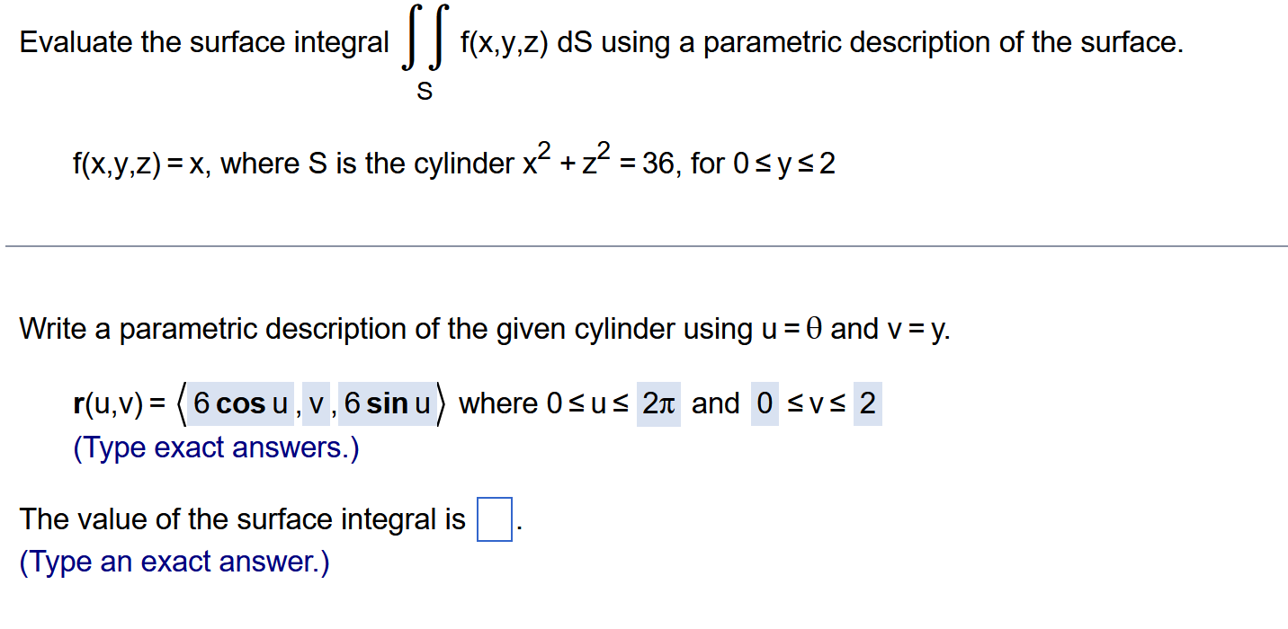 Solved Evaluate The Surface Integral Sf X Y Z Ds Using A Chegg