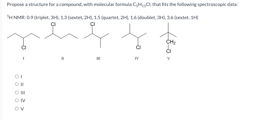 Solved Propose A Structure For A Compound With Molecular Chegg