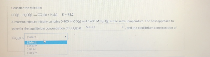 Solved We Use An ICE Table To Solve For Equilibrium Chegg