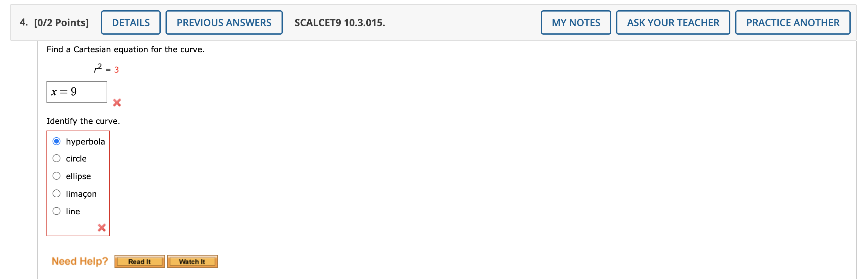 Solved Points Details Previous Answers Scalcet Chegg