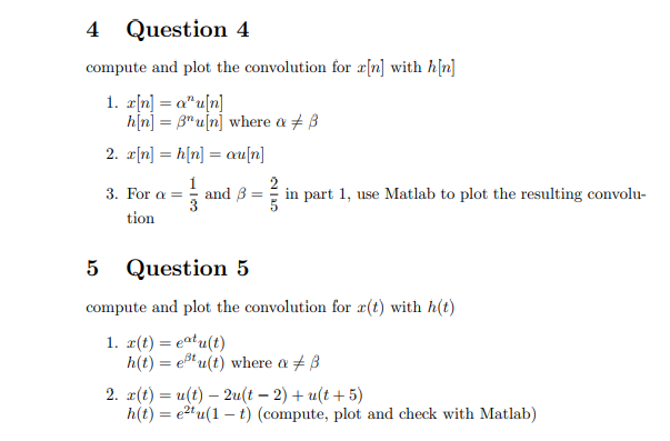 Solved Compute And Plot The Convolution For X N With H N Chegg