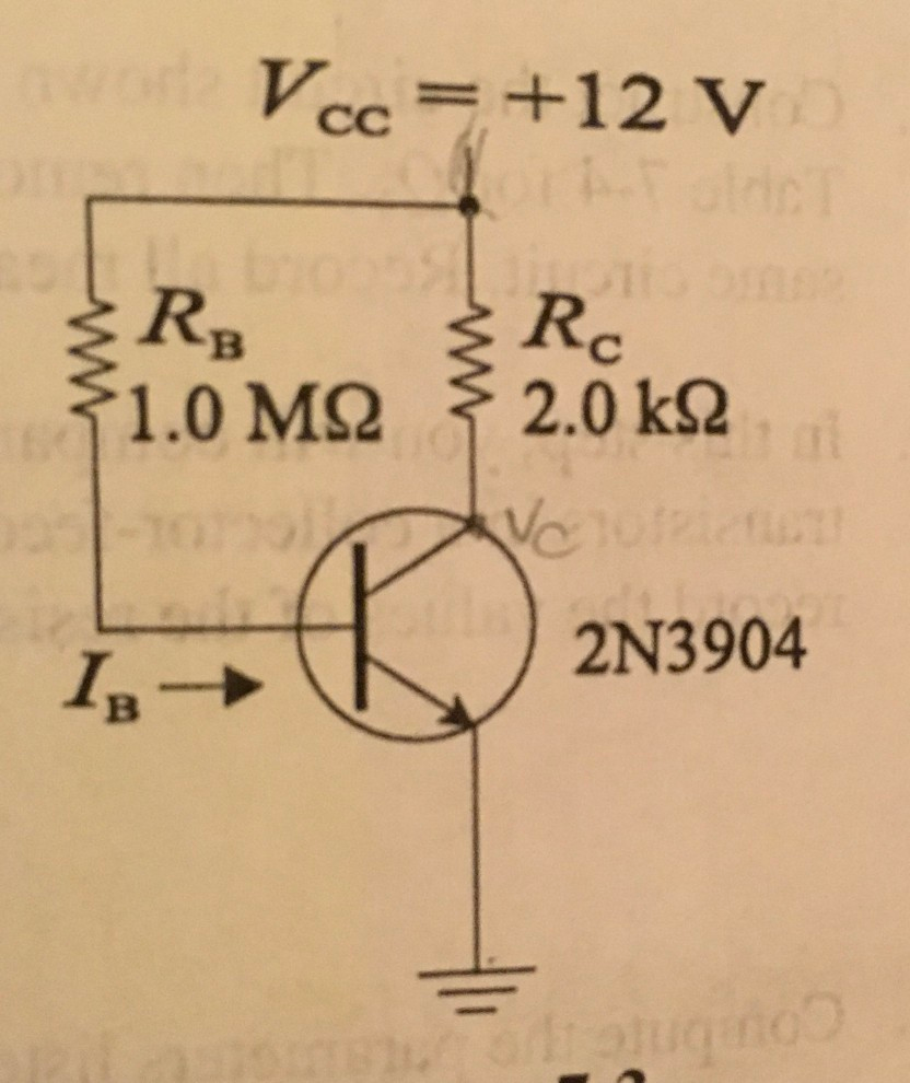 Solved Find Ve Vb And Vc With A Pnp Transistor And A Chegg