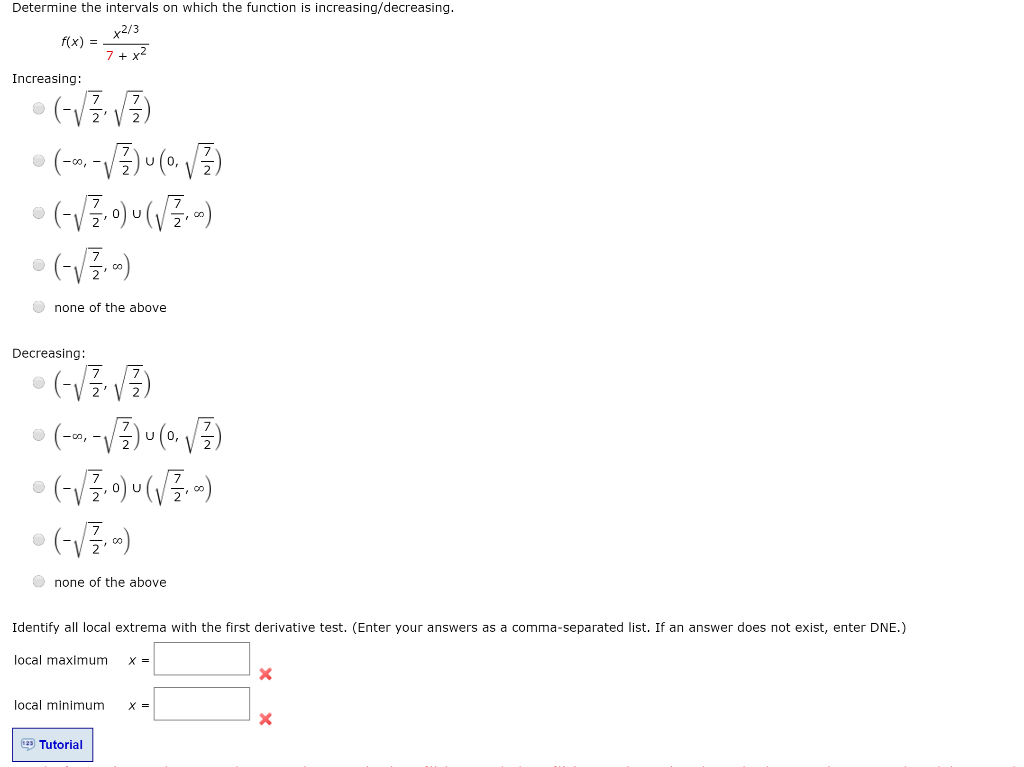 Solved Determine The Intervals On Which The Function Is Chegg