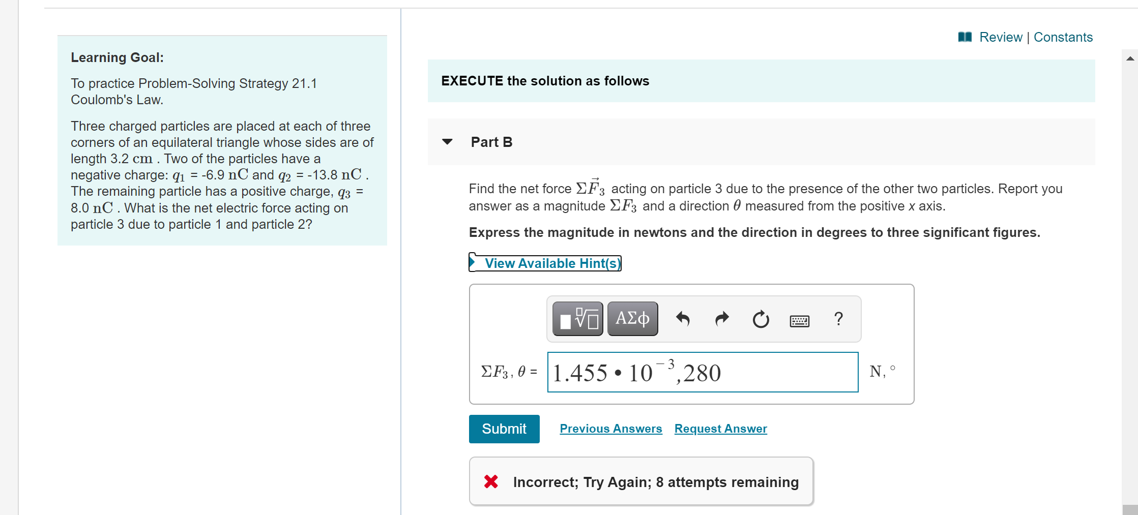 Solved Review Constants Learning Goal To Practice Problem Chegg