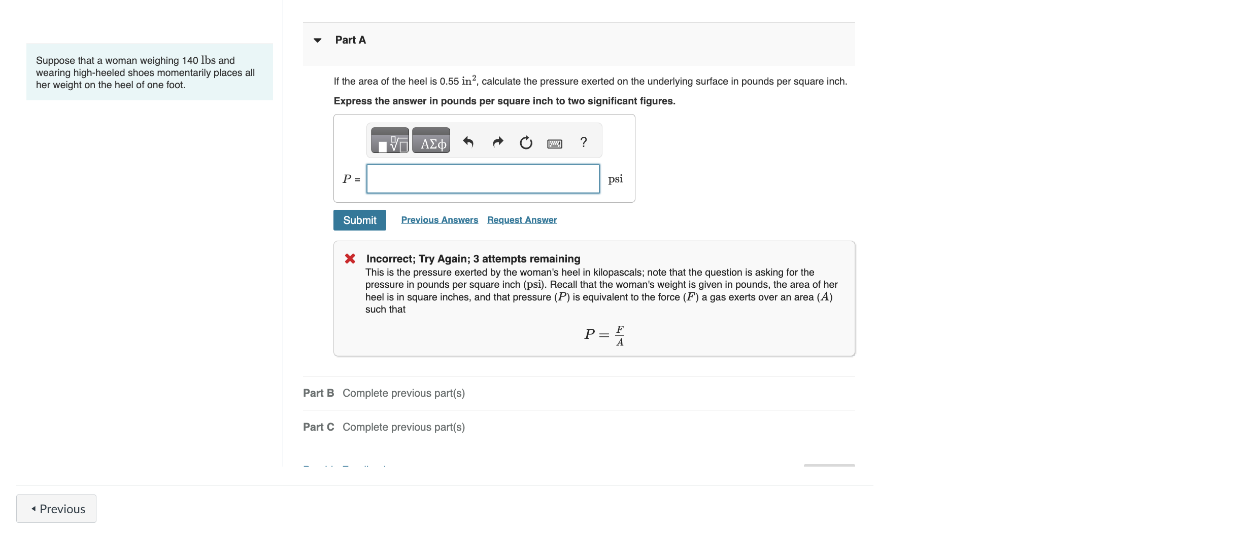 Solved Calculate Each Of The Following Quantities For An Chegg