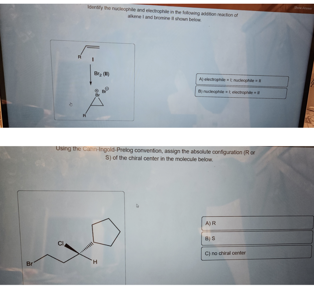 Solved Identify The Nucleophile And Electrophile In The Chegg