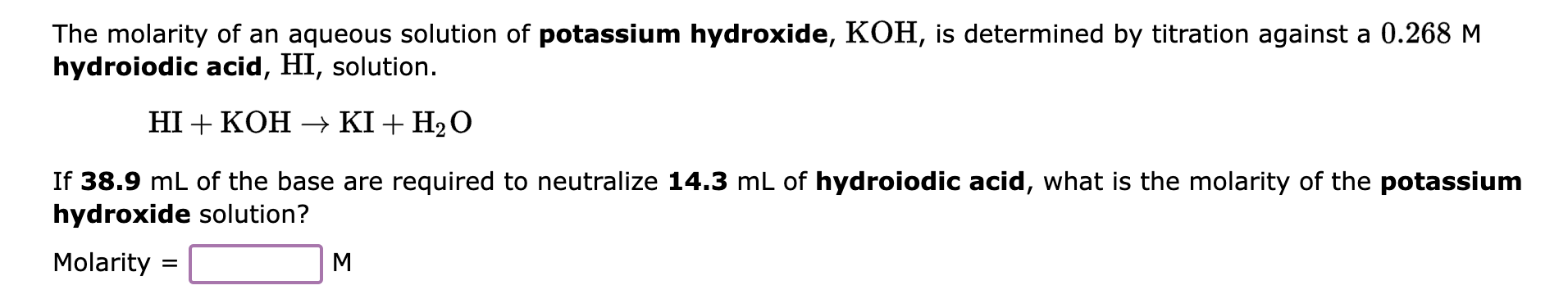 Solved The Molarity Of An Aqueous Solution Of Perchloric Chegg