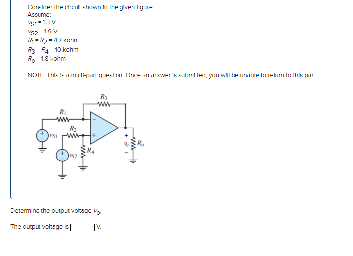 Solved Consider The Circult Shown In The Given Figure Chegg