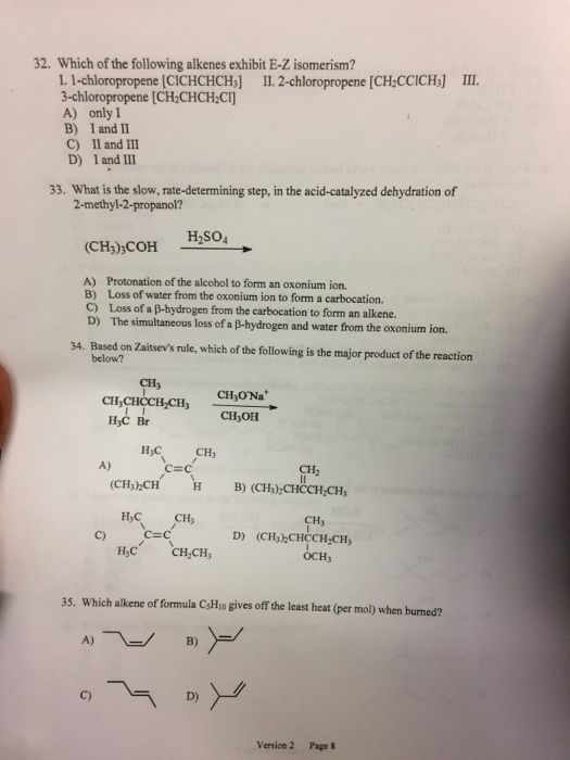 solved-which-of-the-following-alkenes-exhibit-e-z-isomeri-chegg