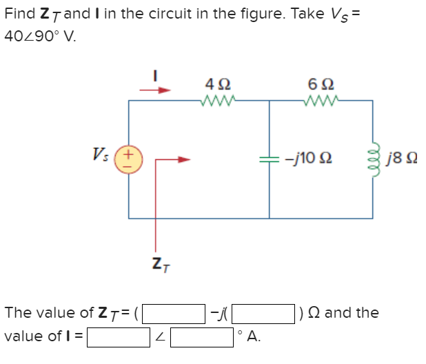 Solved For The Circuit Given In The Figure Calculate ZT 47 OFF