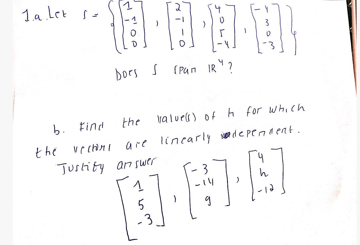 Solved A Lets Y Does S S Pan R Span B Find The Chegg