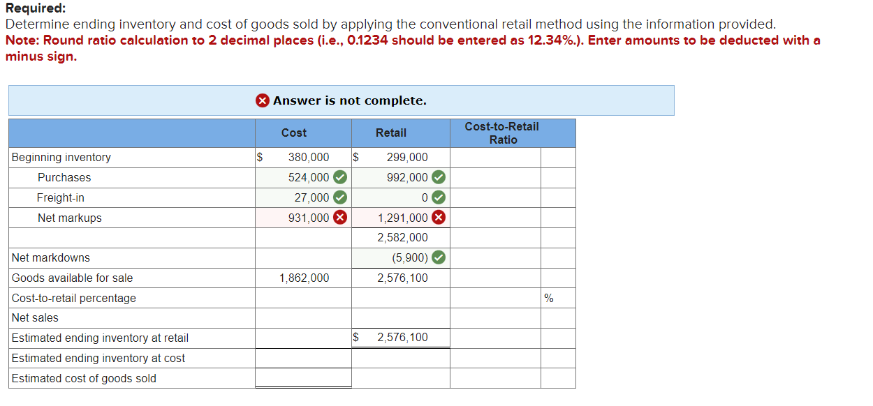 Solved Colonial Corporation Uses The Retail Method To Value Chegg