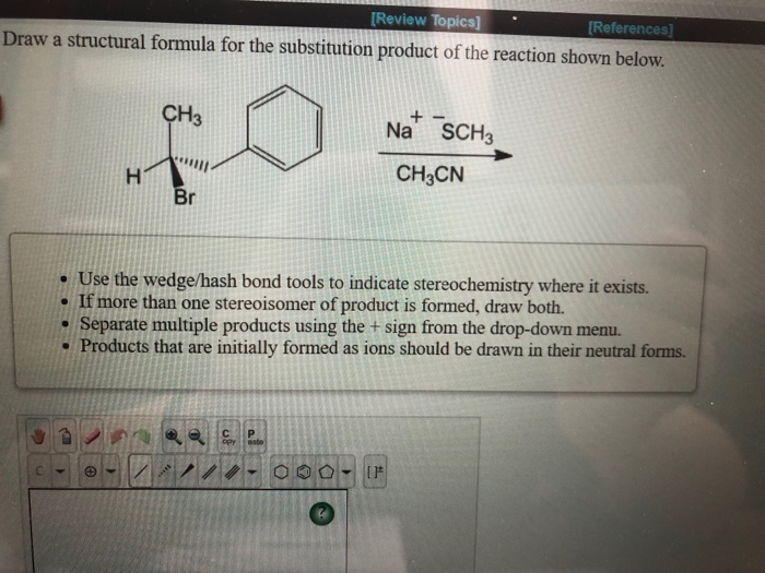 Solved Review Topics References Draw A Structural Formula Chegg