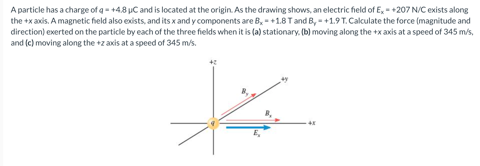 Solved A particle has a charge of q 4 8μC and is located Chegg