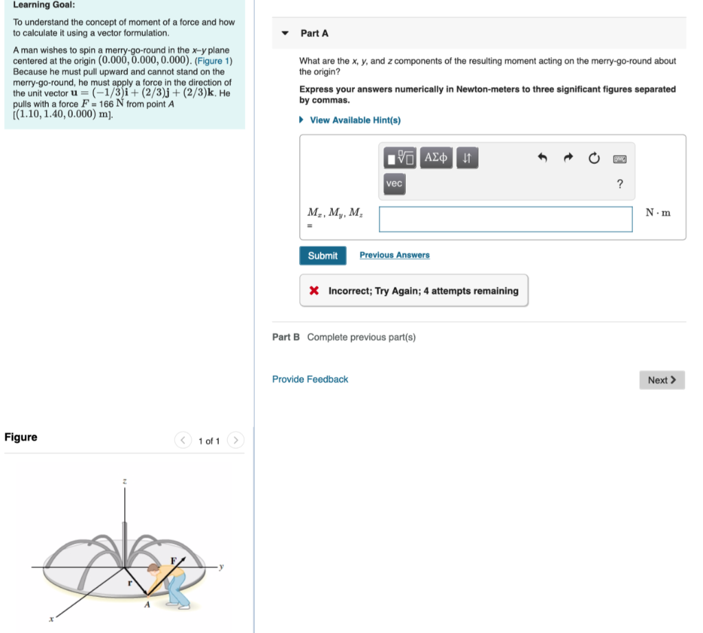 Solved Learning Goal To Understand The Concept Of Moment Of Chegg