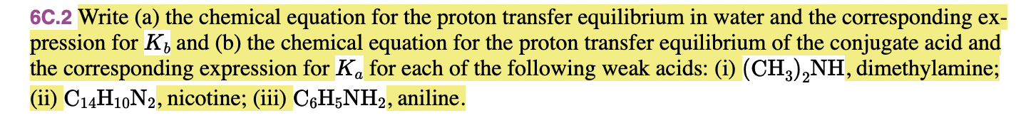 Solved C Write A The Chemical Equation For The Proton Chegg