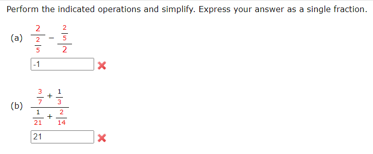 Solved Perform The Indicated Operations And Simplify Chegg