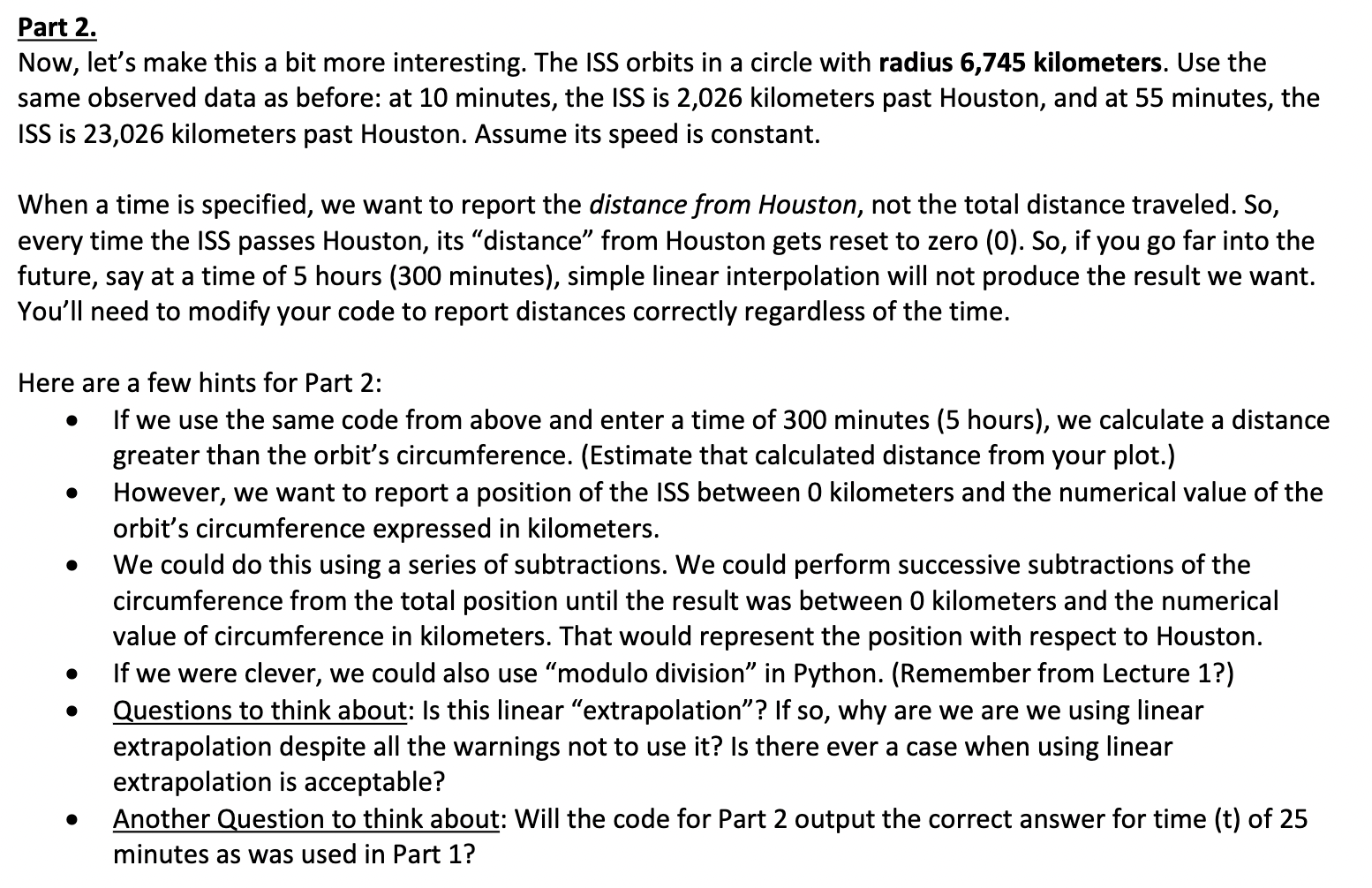 Solved Part Now Let S Make This A Bit More Interesting Chegg