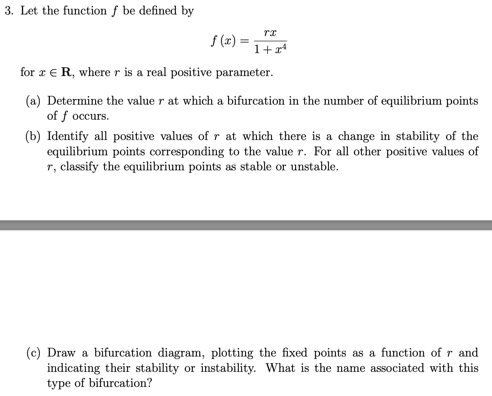 Solved 3 Let The Function F Be Defined By F X 1 X4rx For Chegg