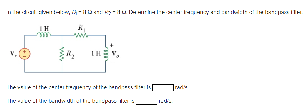 Solved In The Circuit Given Below R And R Chegg