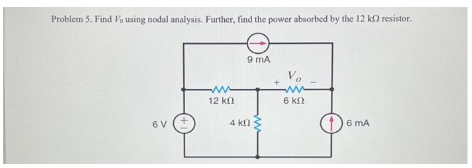 Solved Problem Find V Using Nodal Analysis Further Chegg