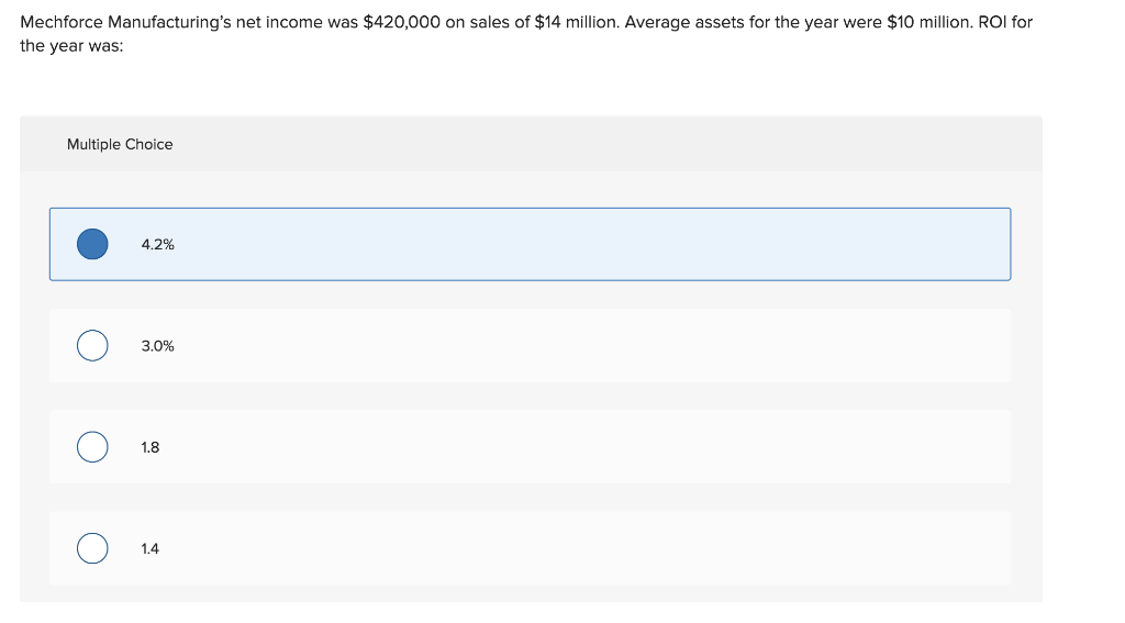 Solved Mechforce Manufacturing S Net Income Was 420 000 On Chegg