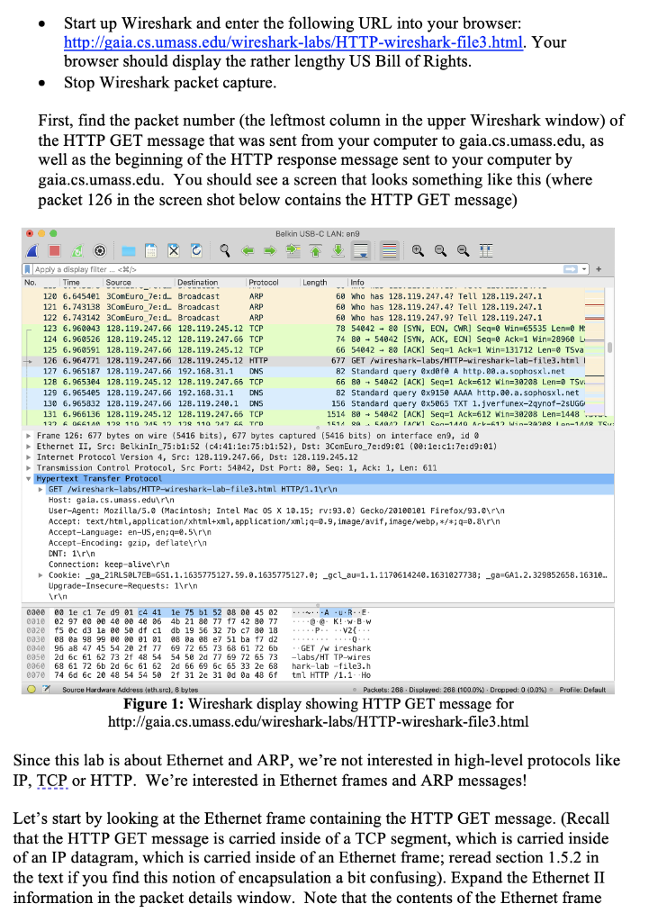 Solved Wireshark Lab Ethernet And ARP V8 1 Supplement To Chegg