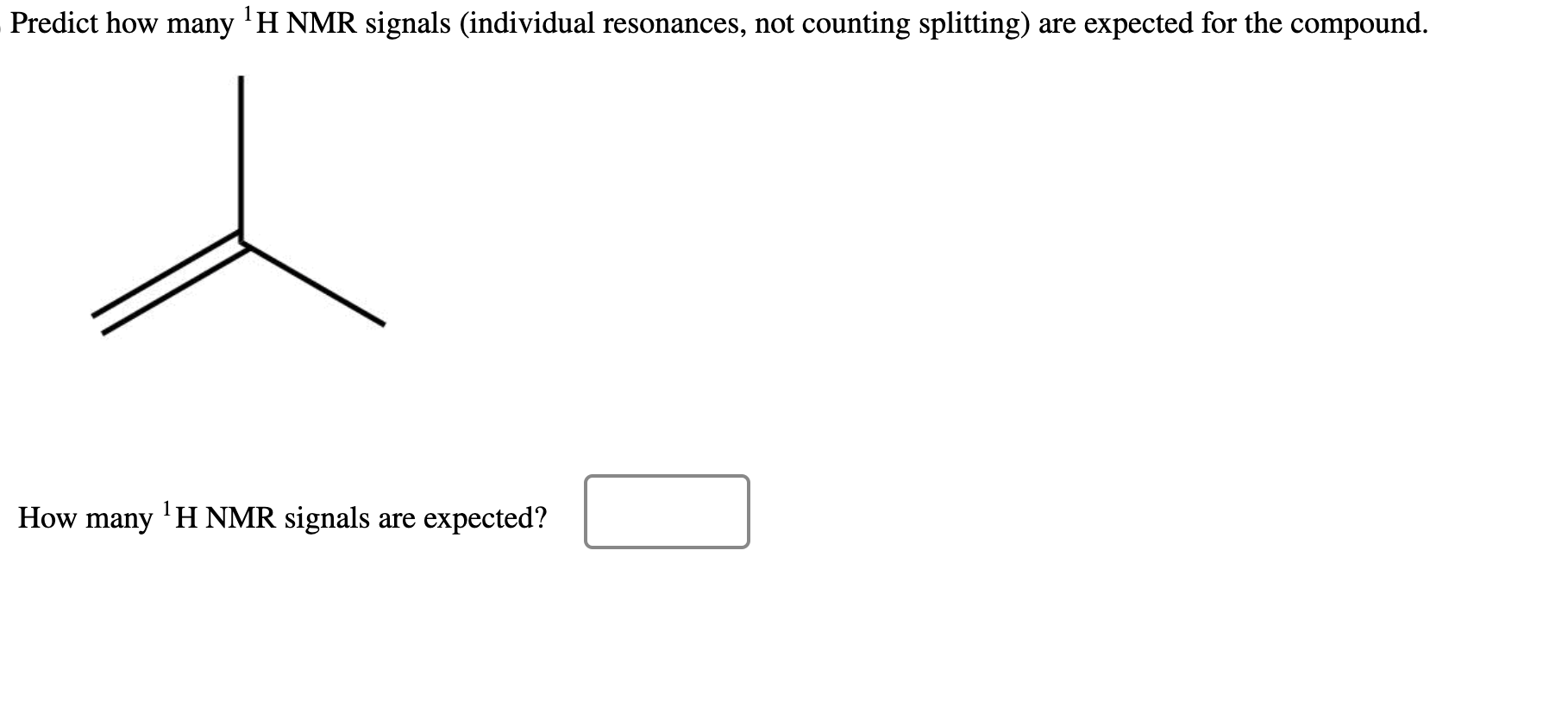 Solved Predict How Many H Nmr Signals Individual Chegg