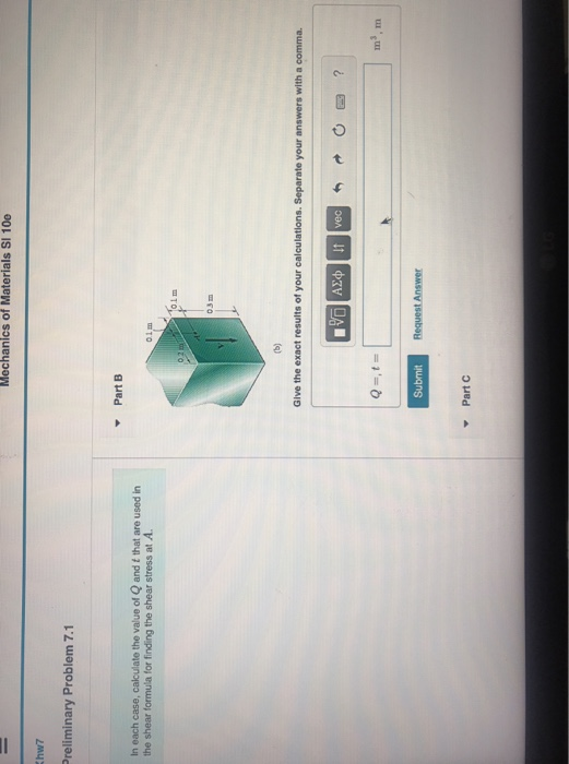 Solved Preliminary Problem Part A In Each Case Chegg