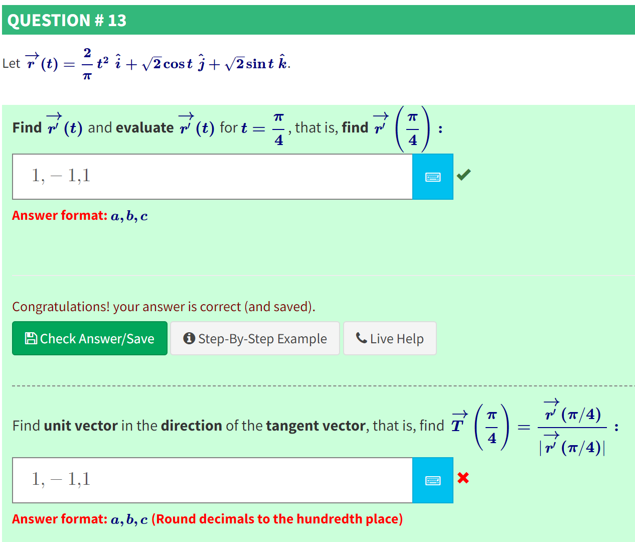 Solved Let R T T I Costj Sintk Find R T And Chegg