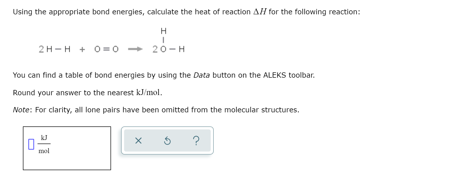 Solved Using The Appropriate Bond Energies Calculate The Chegg