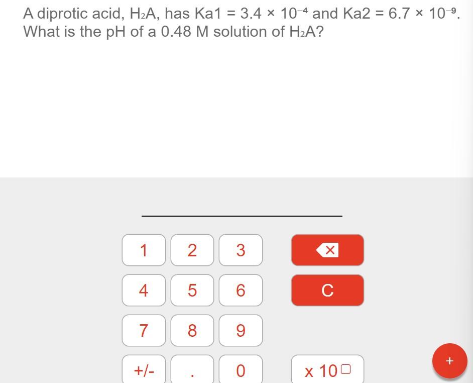 Solved A Diprotic Acid H A Has Ka And Chegg