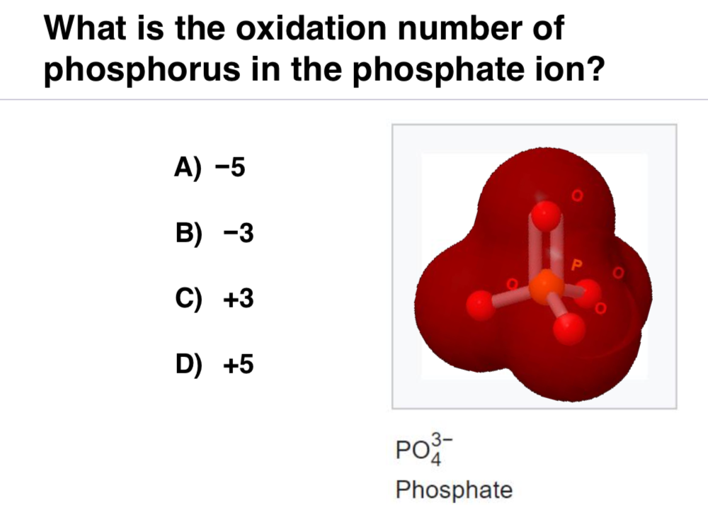 Solved What Is The Oxidation Number Of Phosphorus In The Chegg