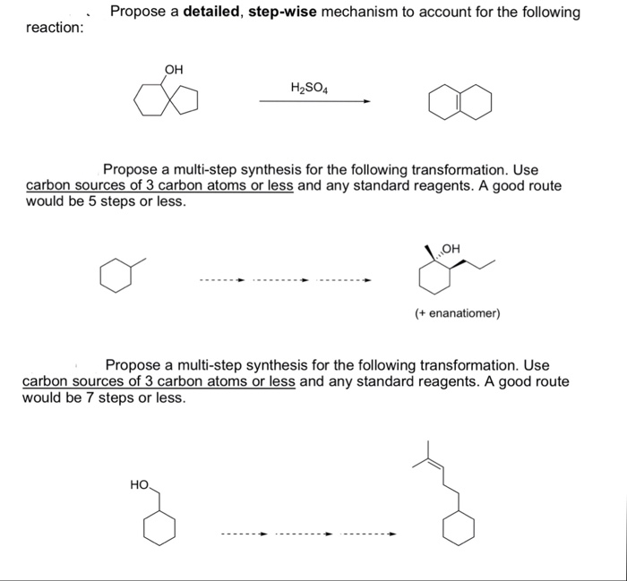 Solved Propose A Detailed Step Wise Mechanism To Account Chegg