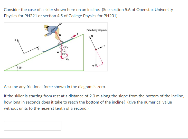 Solved Consider The Case Of A Skier Shown Here On An Chegg