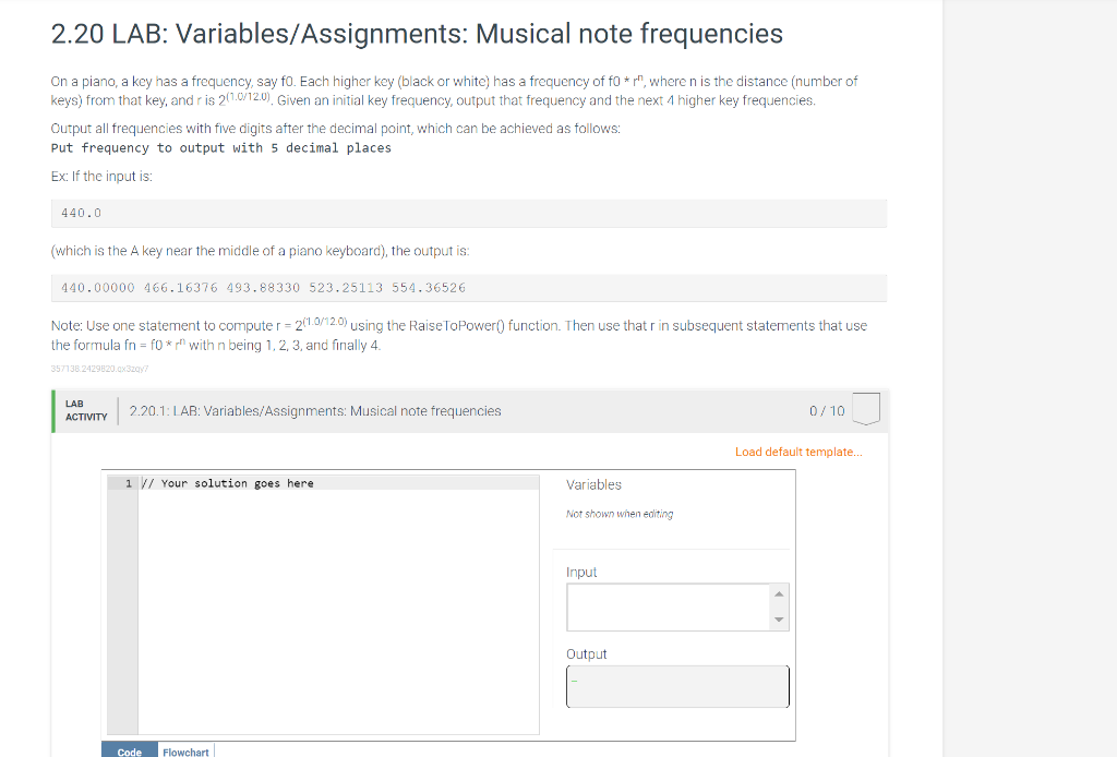 Solved Activity Lab Variables Assignments Musical Chegg