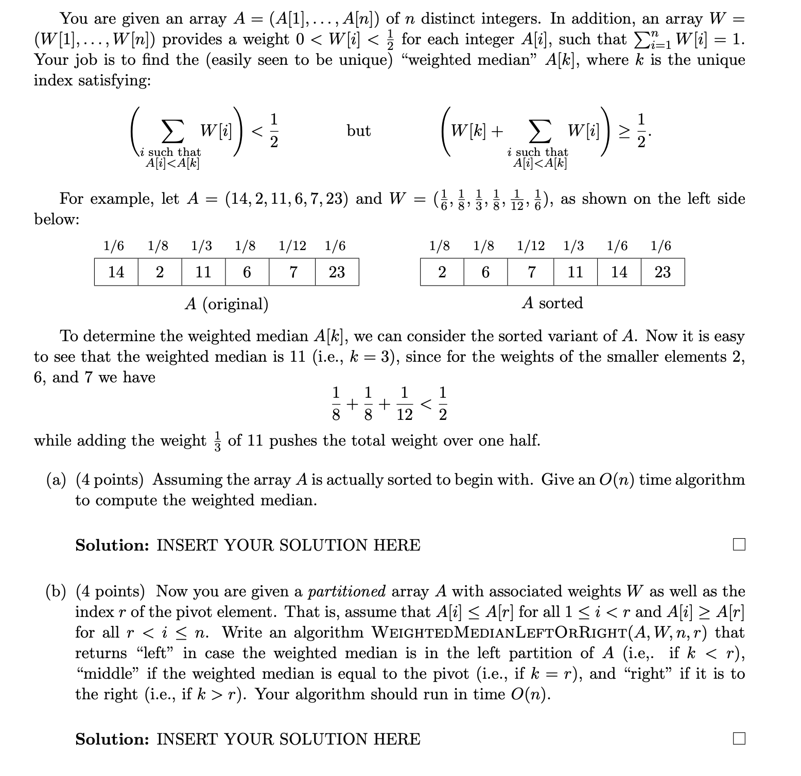 Solved You Are Given An Array A A A N Of N Distinct Chegg