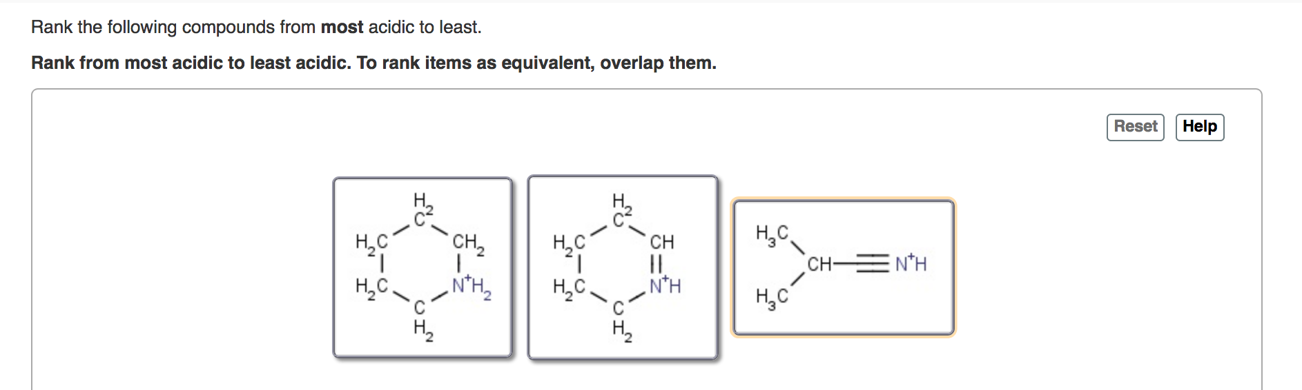 Solved Rank The Following Compounds From Most Acidic To Chegg