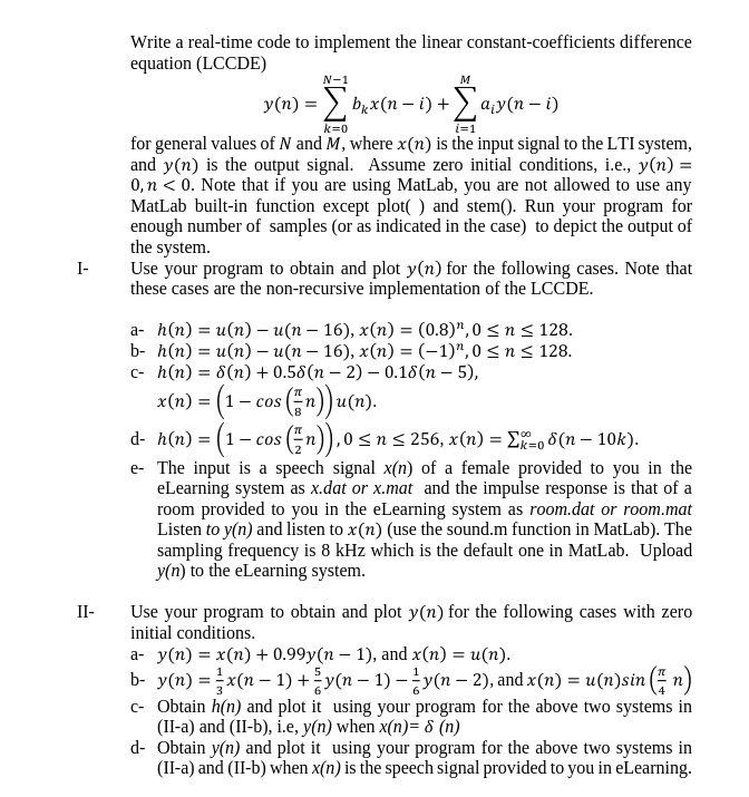 Solved Hello Can You Solve This Homework In Dsp Provide Chegg