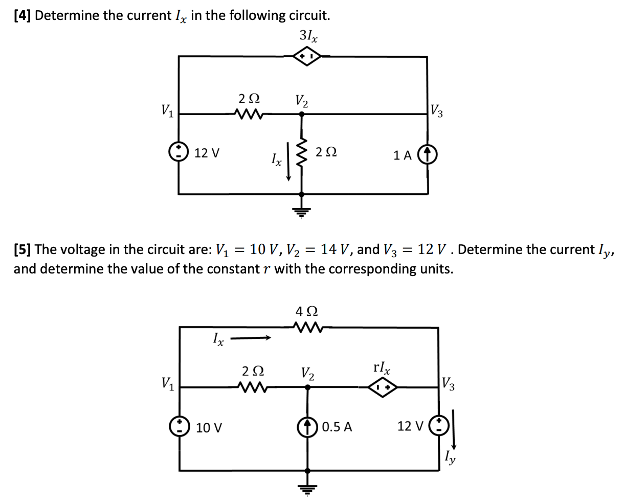 Solved Determine The Current Ix In The Following Chegg