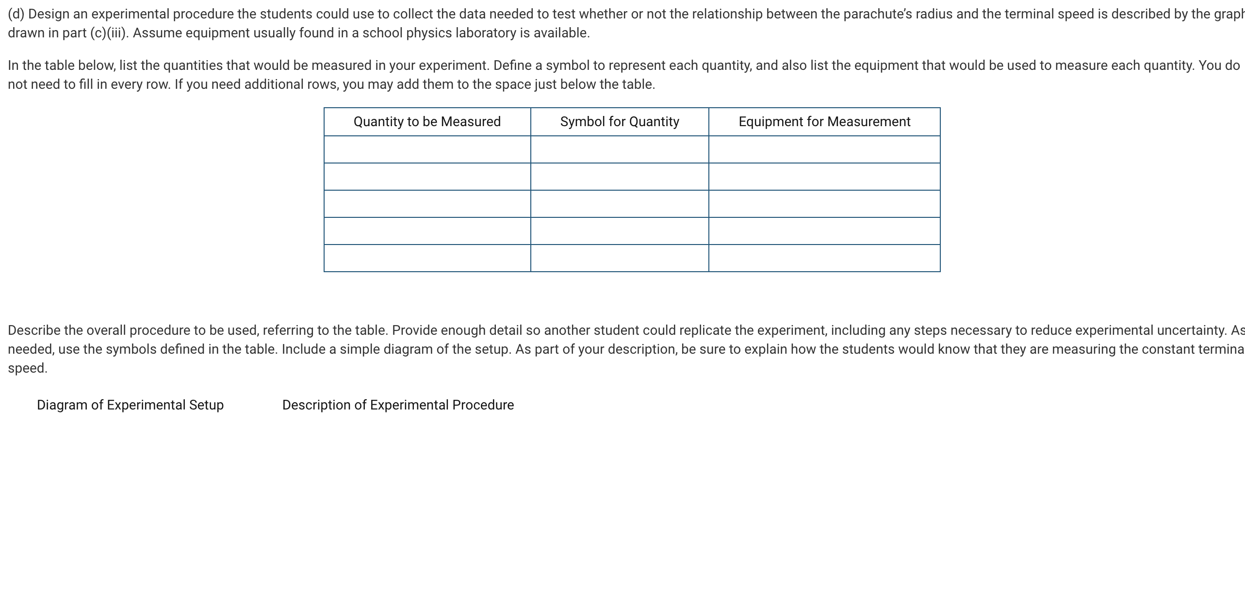 Ap Statistics Free Response Questions For Parachute Questions Sale