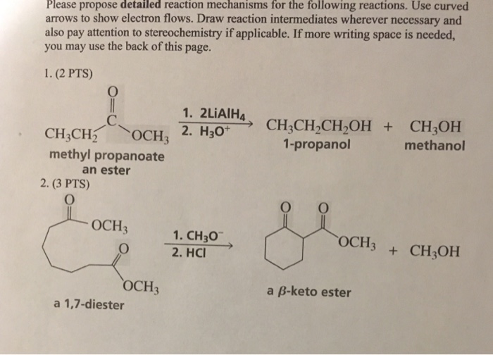 Solved Please Propose Detailed Reaction Mechanisms For The Chegg