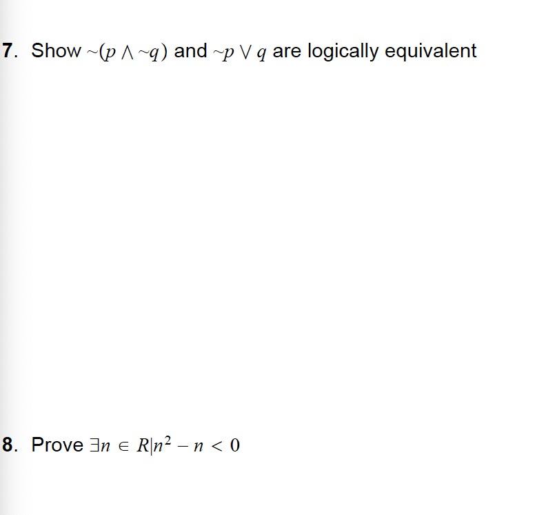 Solved Show Pq And Pq Are Logically Equivalent Chegg