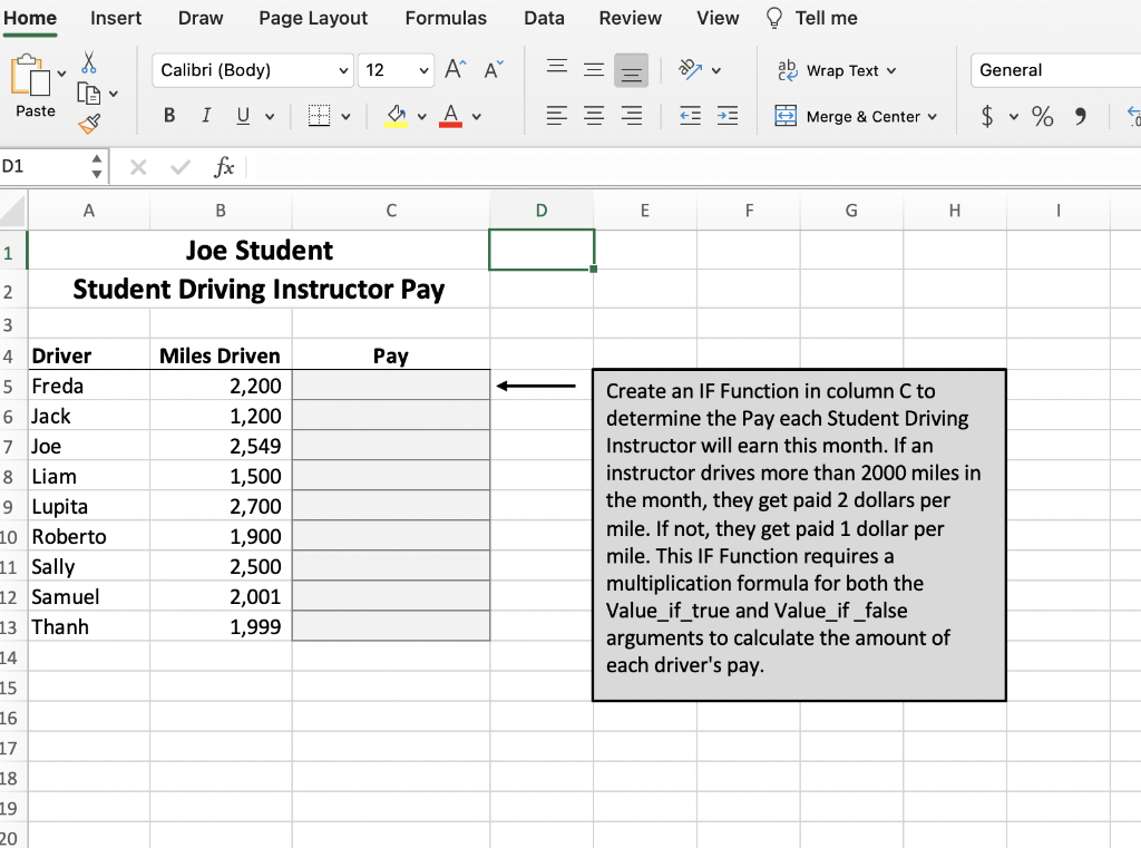 Solved Home Insert Draw Page Layout Formulas Data Review Chegg