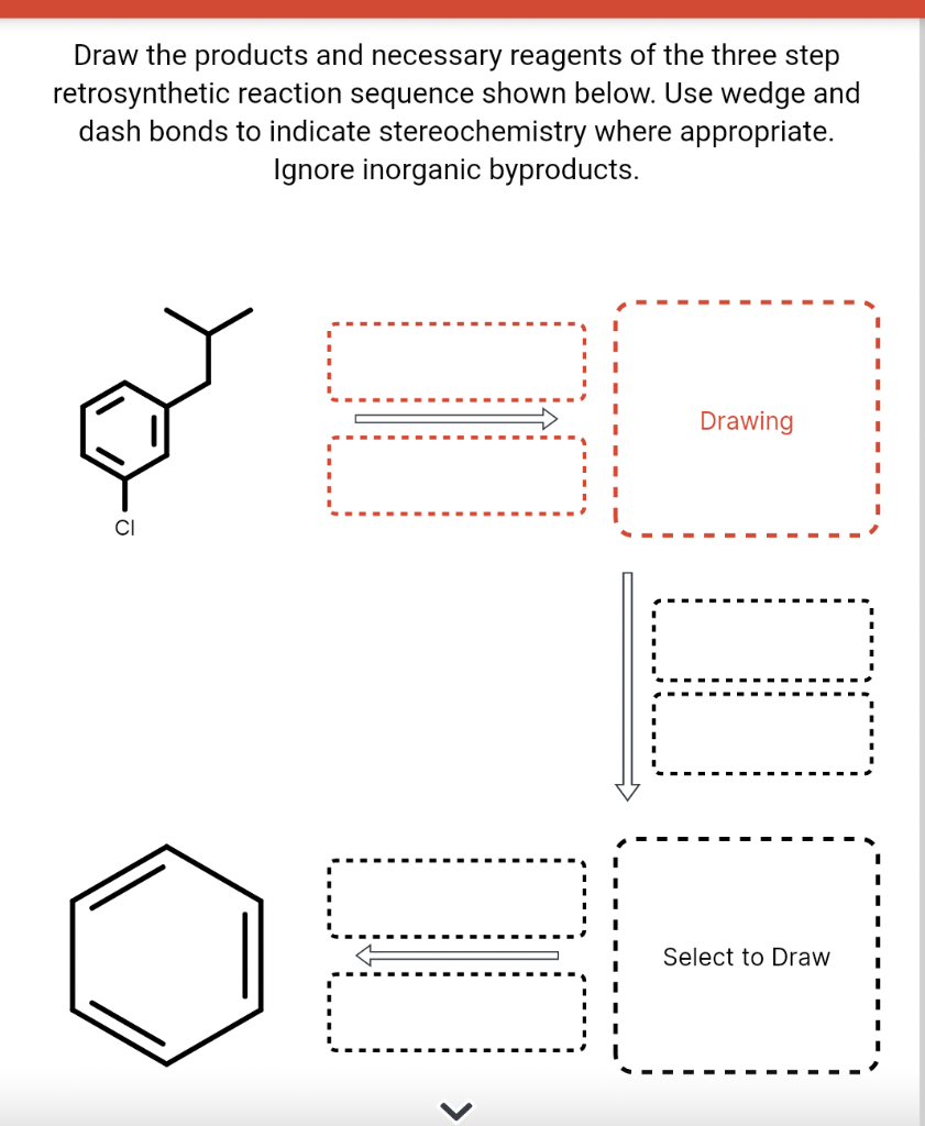 Solved Draw The Products And Necessary Reagents Of The Three Chegg