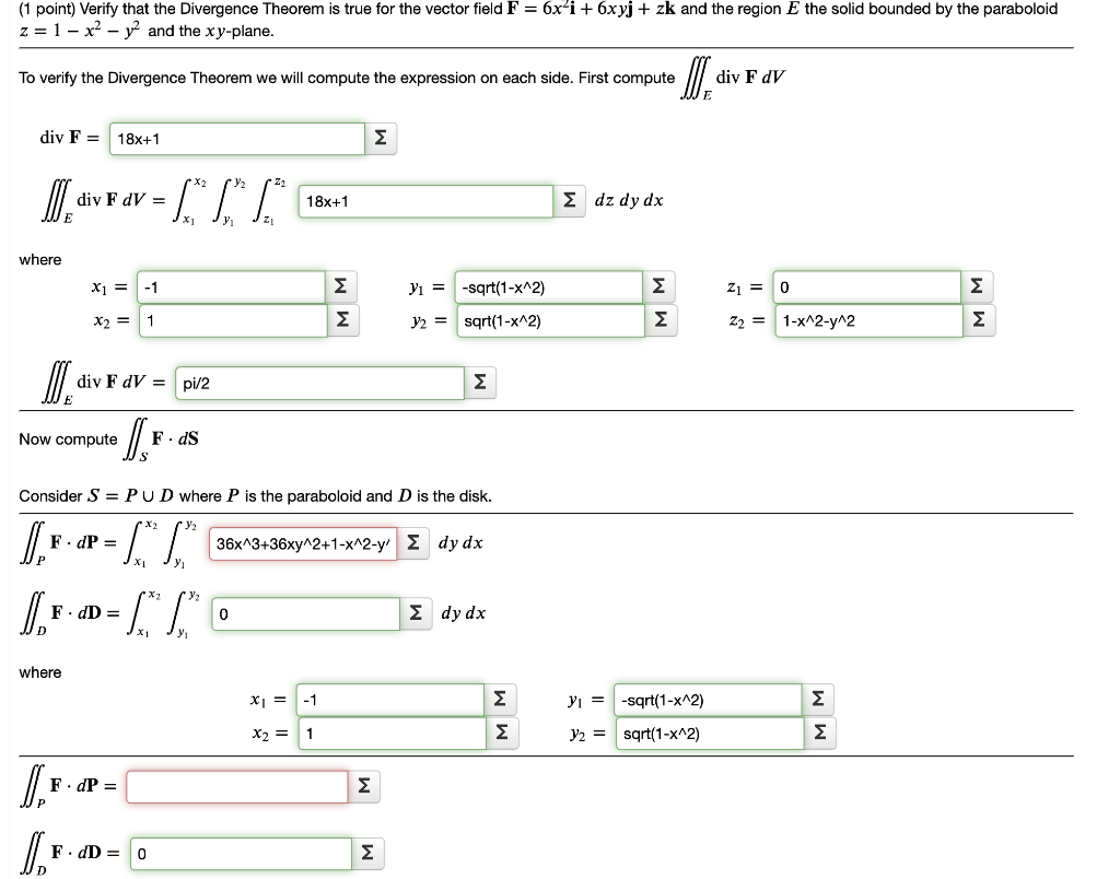 Solved Point Verify That The Divergence Theorem Is True Chegg